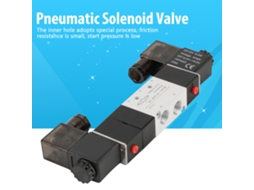 Válvula de controle pneumático de 5 vias e 2 posições (controle pneumático, acesso mecânico)