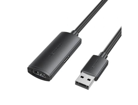 CABO Extensão Usb 2.0 Vention Cbkbl/ Usb Macho Usb Fêmea/ 480Mbps/ 10M/ Preto
