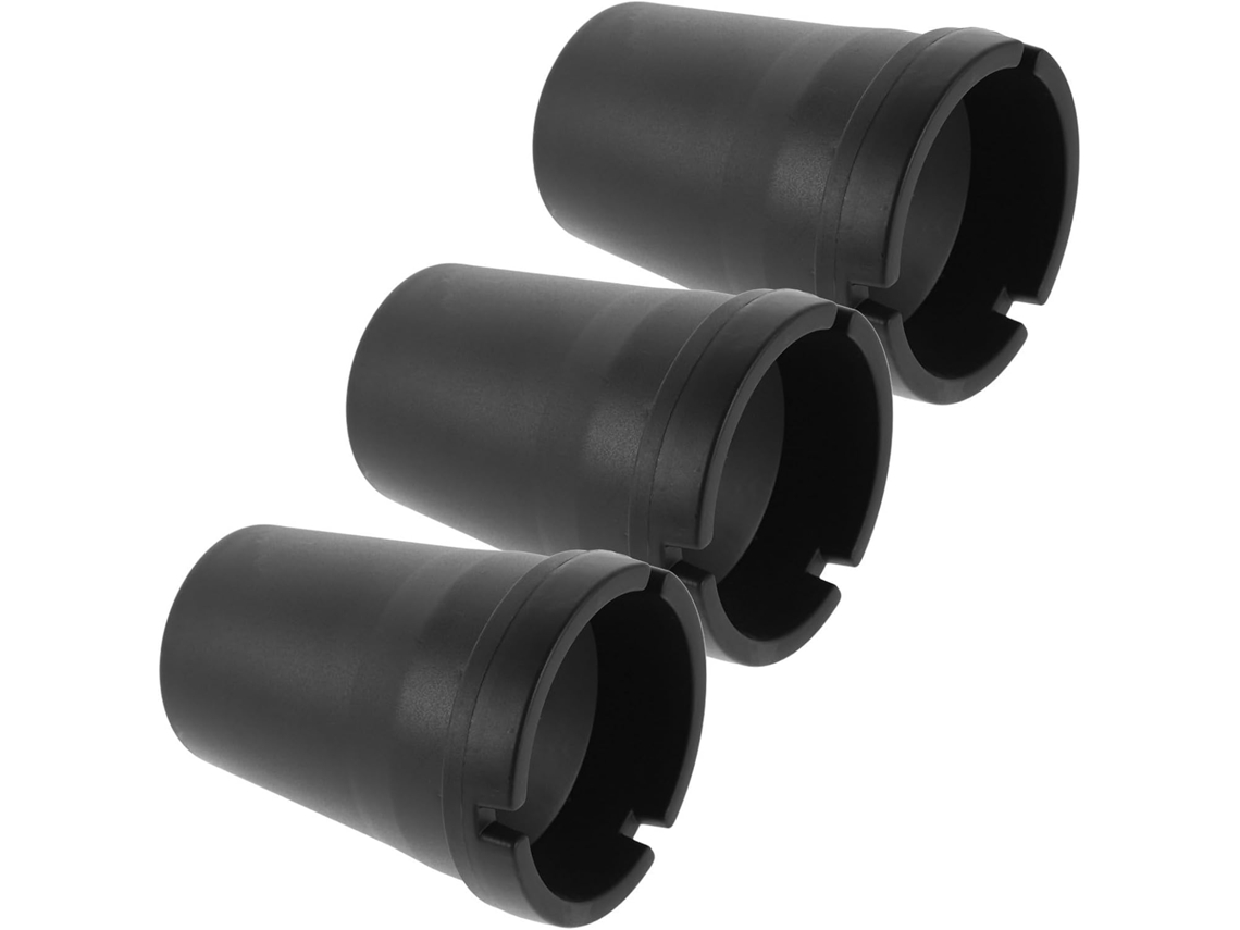 Cinzeiros Kichouse De Plástico Preto, Conjunto De 3 Peças, À Prova De Vento E Leves, Adequados Para Cigarros