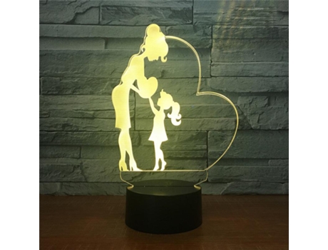 Candeeiro 3d Mãe Lâmpada Mágica