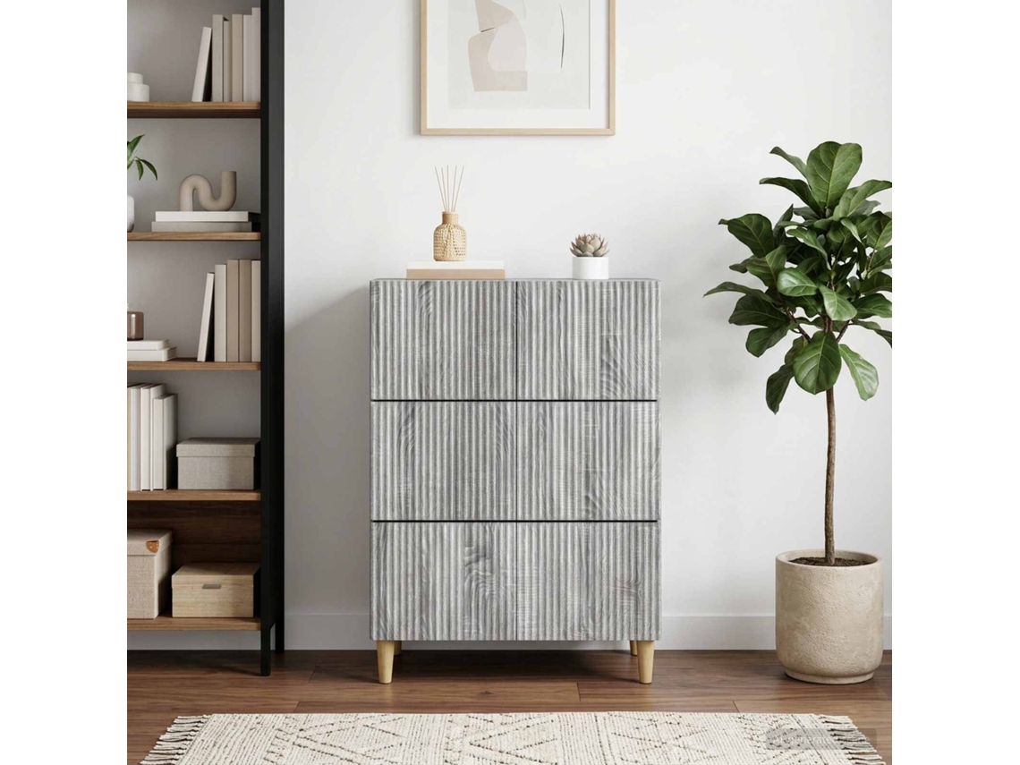 Vidaxl Gabinete De Gavetas 66 X 34,5 X 90 Cm Derivados De Madeira