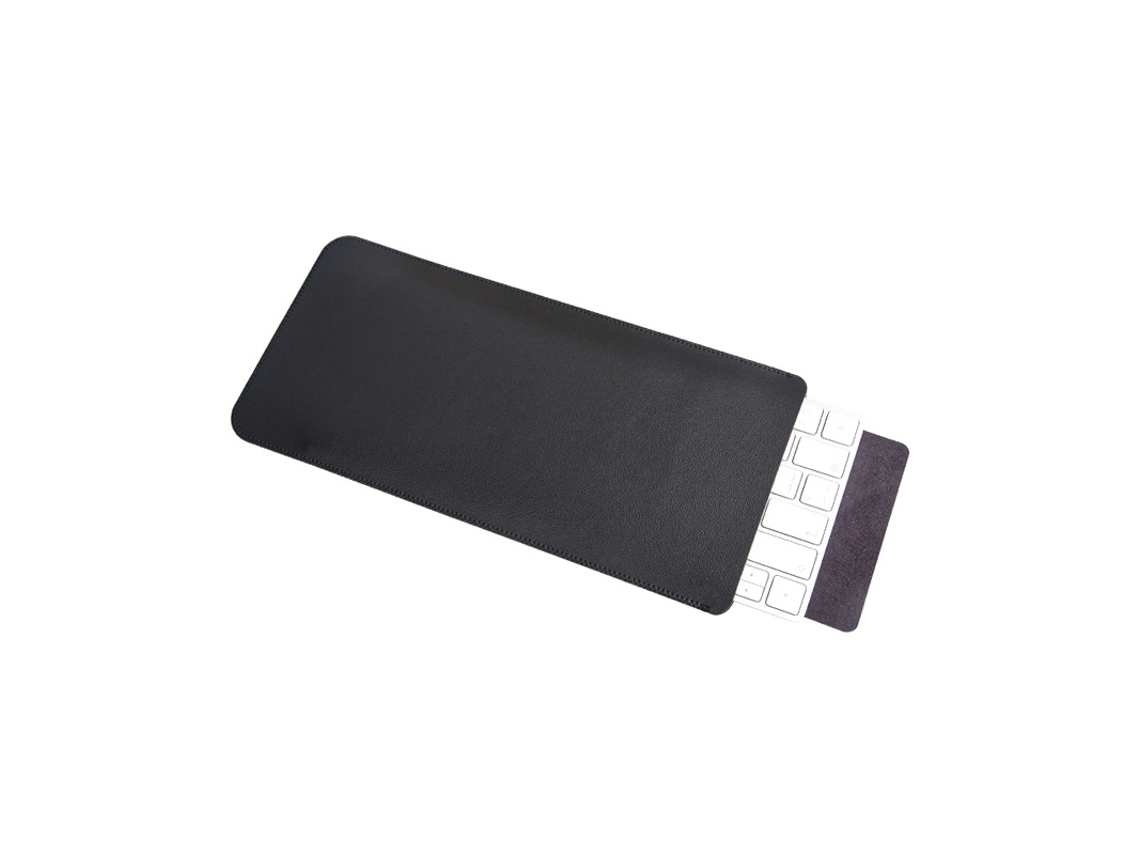 Saco De Armazenamento De Teclado De Couro Pu Para Teclado Mágico - Preto Black