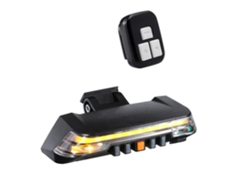 Luz Traseira De Bicicleta Inteligente, Luzes Traseiras Com Sensor De Freio De Giro Com Controle Remoto, Usb Recarregável À Prova D'água, Avi