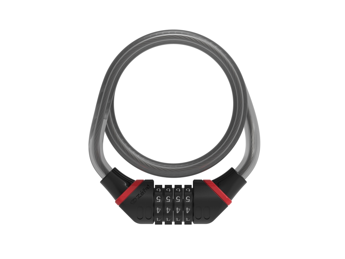 Fechadura espiral da bicicleta com código de combinação ZEFAL K-Traz C6 12 mm x 1,80 m