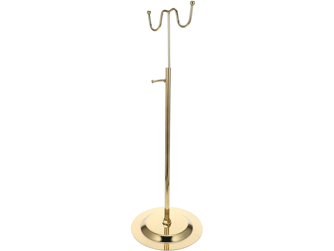 Cabideiro Ferro Dourado Pendurar Malas Suporte Ajustável Capacidade Carga Resistência Desgaste Ideal GOKOCO