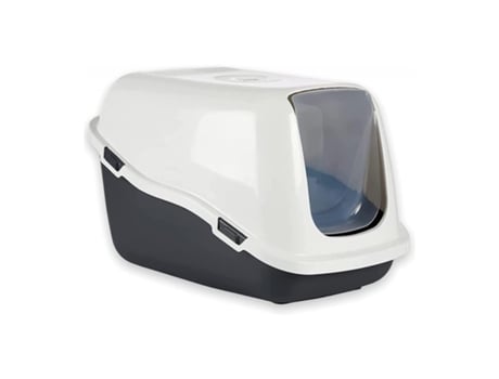 Caixa de Areia Plástica para Gatos Tampa Removível e Tampa Articulada 39 X 41 X 57 Cm M TIENDA EURASIA