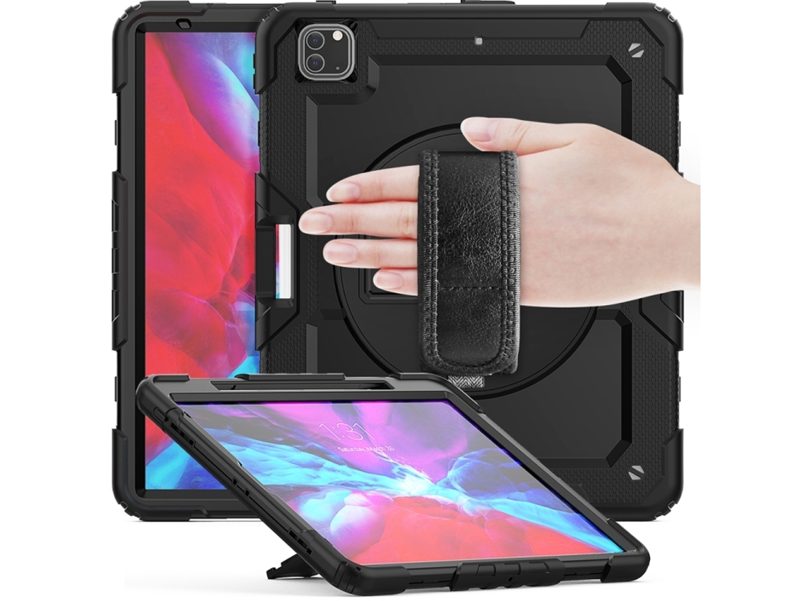 Capa Para Ipad Pro 13 2025/2024 13 Polegadas À Prova De Choque,com Suporte E Alça De Ombropreta