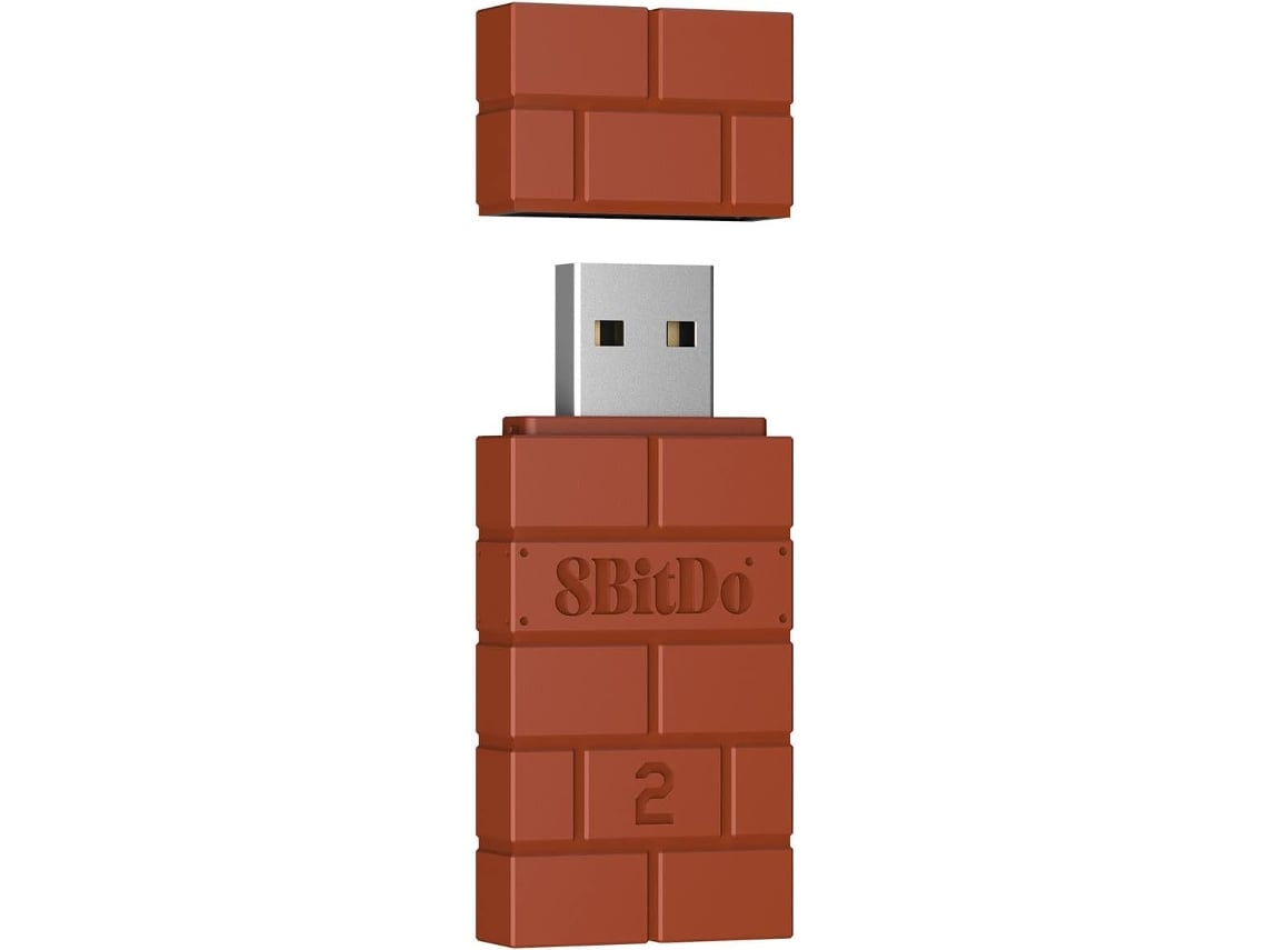 Adaptador 8BITDO USB Wireless (Multiplataforma - Castanho)
