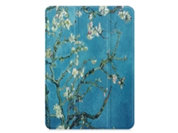 Capa Tripla de Couro Ecológico ILIKE para Samsung Galaxy Tab a 10 1'' T510 / T515 2019 Sakura