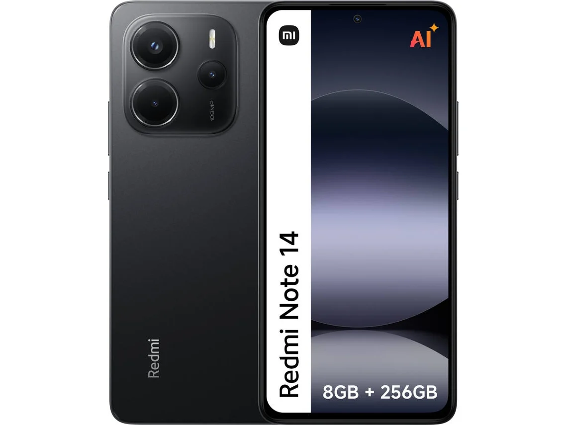 Smartphone XIAOMI Redmi Note 14 (6,67'' - 8 GB - 256 GB - Preto)