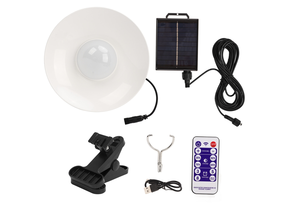 Luz Solar Para Guarda-sol Led Com Controlador De Temporizador Para Pátio Jardim Externo