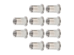 Conjunto De 10 Peças De Porcas De Rebite M6 Com Cabeça Plana Em Aço Inoxidável.