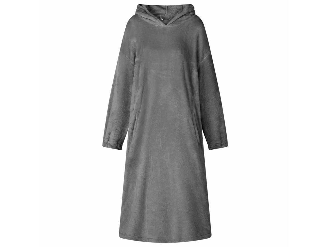 Vidaxl Sweatshirt Manta Cinzento-escuro M Flanela