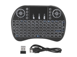 Lurelia Mini Teclado 92 Teclas, 2,4 Ghz, Bluetooth, Usb, Sem Fio, Rgb, Cor Preto / Verde Para Smart Tv, Pc, Laptop, Windows