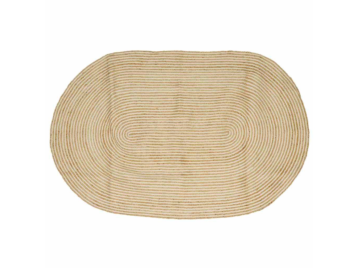 Conjunto 1 Tapete Moderno Vidaxl Castanho Juta (205 X 305 Cm)