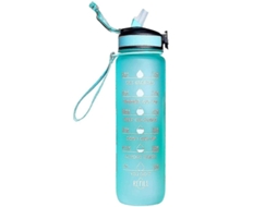Garrafa De Água 1000ml Tritan Sem Bpa, Antivazamento Com Marcadores De Tempo E Frases Inspiradoras Estilo 11