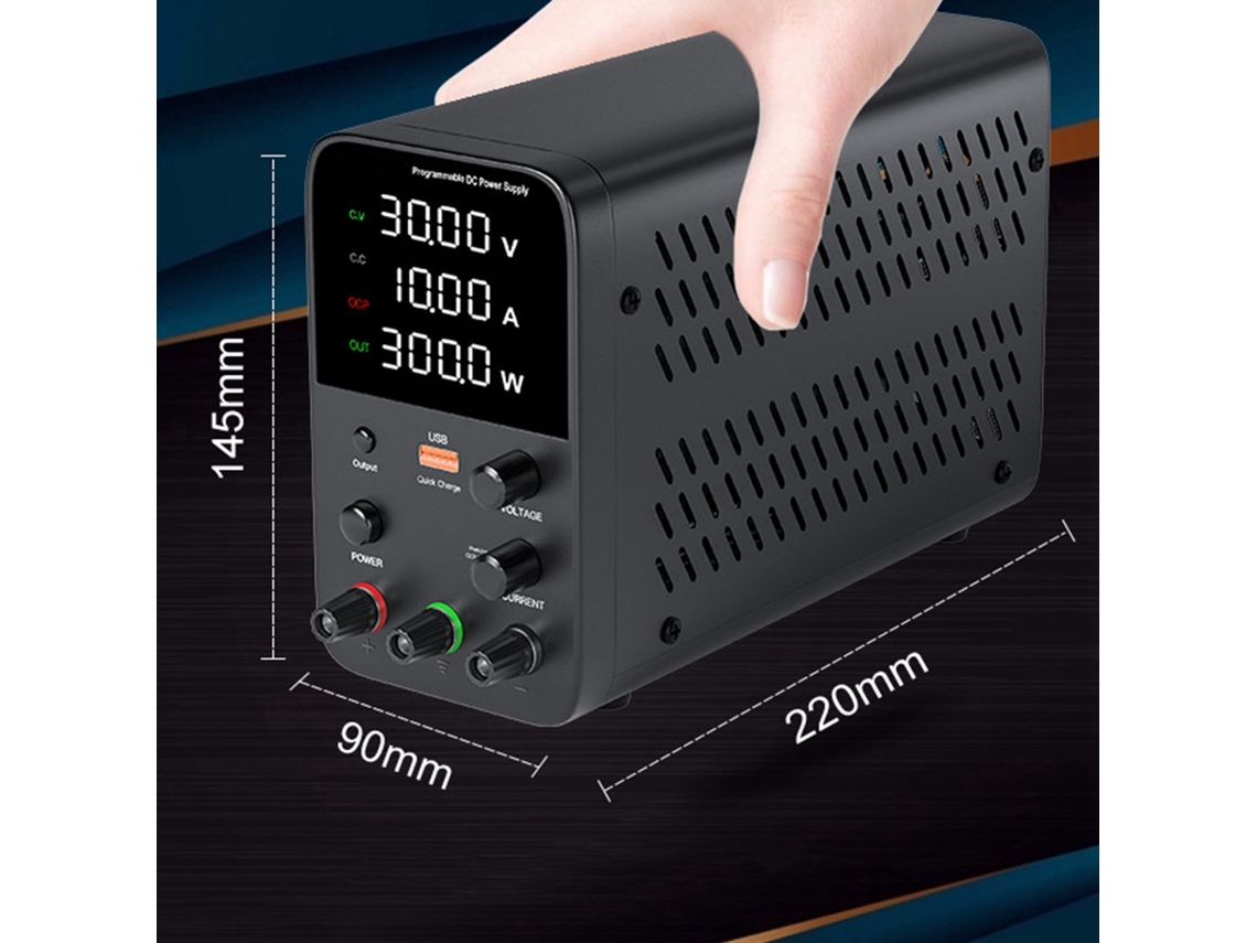 Fonte De Alimentação Dc Laxiscreed 150w Ajustável 0-30v 0-5a Com Carregamento Rápido Usb