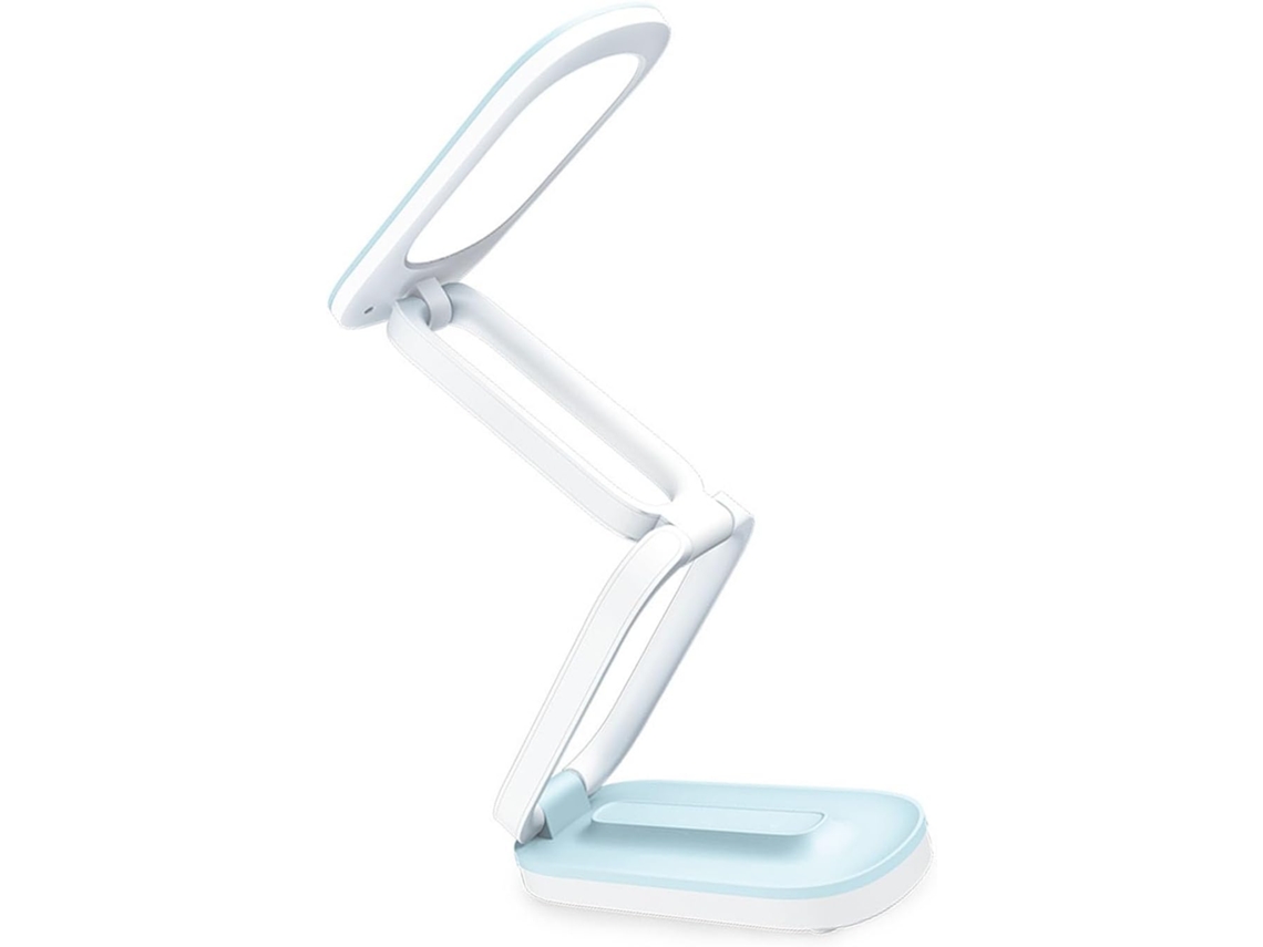 Luminária de mesa LED dobrável Cocoarm, luminária de mesa LED de plástico, bateria recarregável de 1200 mAh, 3 níveis de intensidade.