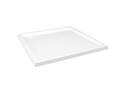 Base De Chuveiro Vidaxl Branco Fibra De Vidro (80x80cm)