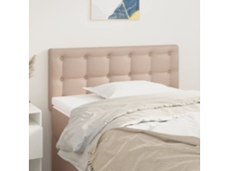 Vidaxl Cabeceira De Cama Couro Artificial 80x5x78/88 Cm Cappuccino