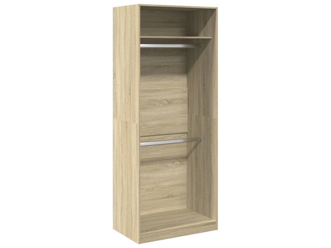 Conjunto 1 Wardrobe, Wardrobes Vidaxl Marrom Madeira Processada (80 X 50 X 200 Cm)