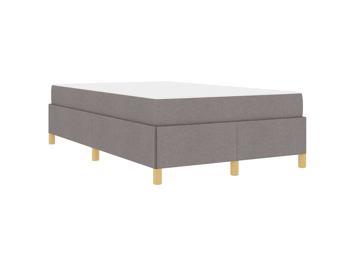 Conjunto 1 Estrutura Da Cama Vidaxl Castanho-acinzentado Tecido (120 X 200 Cm)