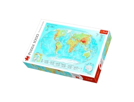 Puzzle 1000 peças  mapa mundo
