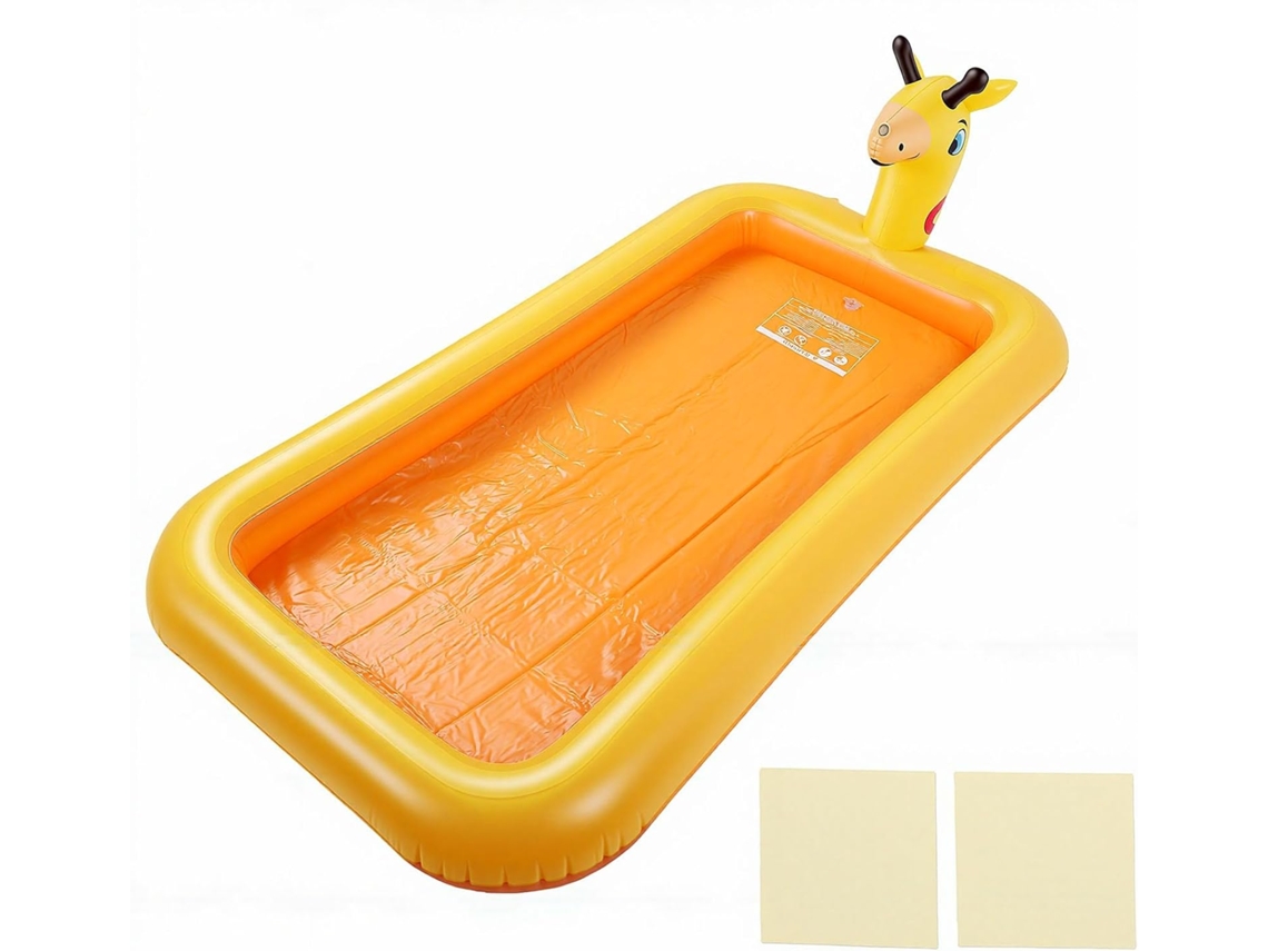 Piscina Inflável Infantil com Aspersor, Feita de Pvc Espesso Aspersor Embutido e Bordas CHABERLU