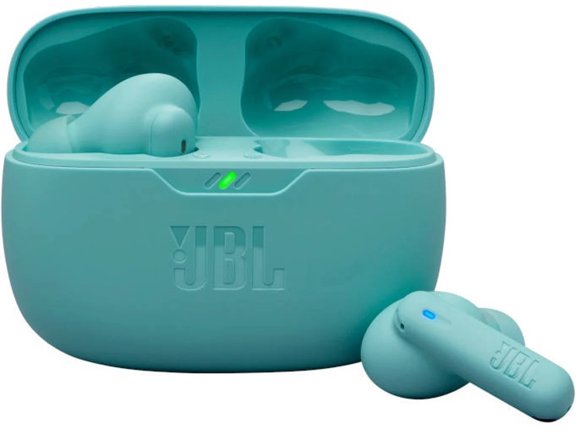 Auriculares Bluetooth True Wireless JBL WAVE BEAM 2 (In Ear - Microfone - Noise Cancelling - Azul)