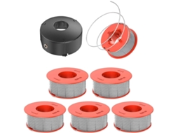 Kit com 10 Carretéis de Fio para Aparador de Grama AQUAFORGE, compatível com Singer Brother Janome