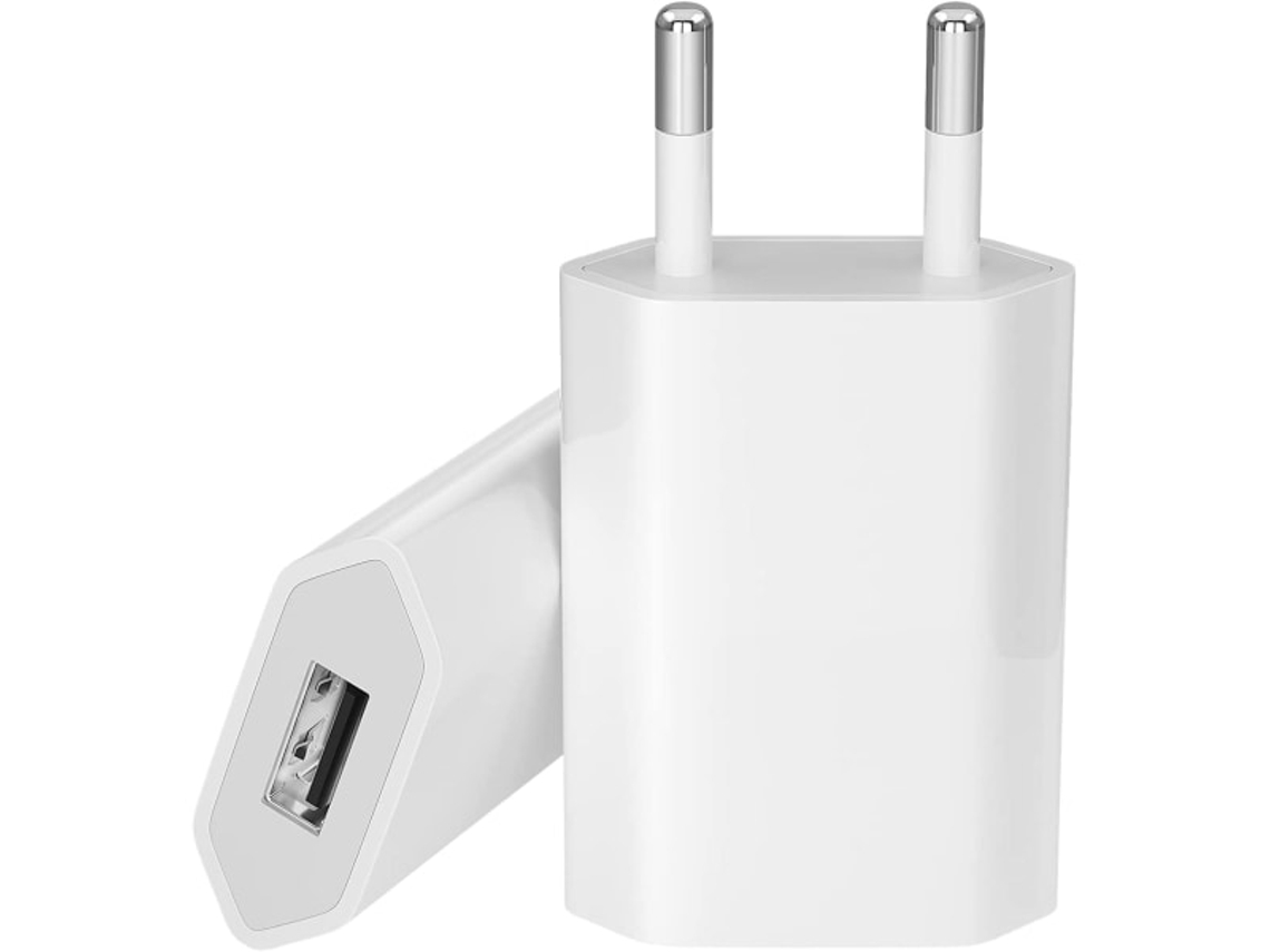 Carregador Usb Com 2 Unidades, Ponta De Carregamento Para 1