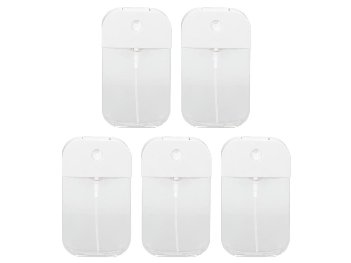 5pcs Porta Removedor De Esmalte De Unhas 1.7oz/50ml Garrafas Vazias Transparentes Refiláveis Portáteis Para Viagem