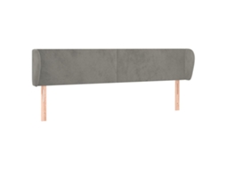 Headboard, Headboards Vidaxl Cinzeto Veludo (203 X 23 X 78/88 Cm)