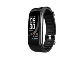 C6t Smart Band Monitor de Temperatura Corporal Frequência Cardíaca Rastreador Fitness, Relógio Inteligente C GOKOCO