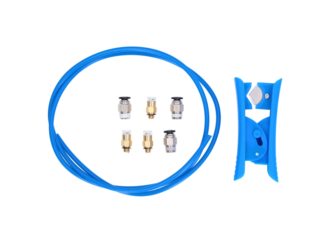 Kit De Tuba Ptfe Com Cortador E Conexões Pneumáticas Para Impressora 3d Acessórios