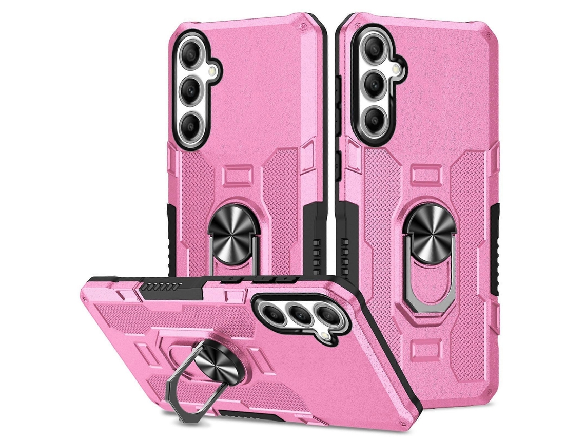 Capa De Celular Híbrida Com Suporte De Anel E Armadura