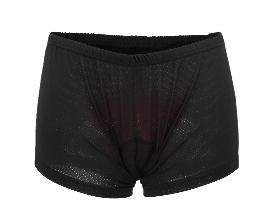 Calções de ciclismo de proteção para homem e mulher com acolchoamento 3D, roupa interior antivibração para ciclismo.
