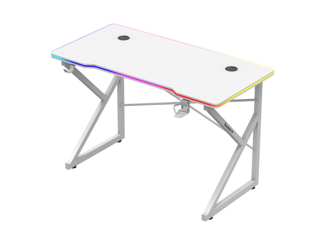 Mesa de jogo Hero 1.7 Rgb branca Huzaro