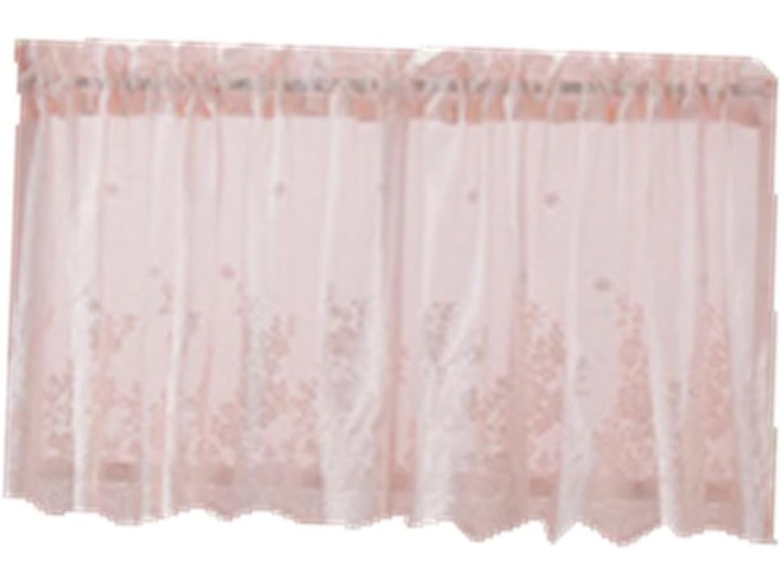 Cortina Curta De Renda De Poliéster Para Janela, Design Arejado E Translúcido, Ideal Para Cozinha, V Gokoco