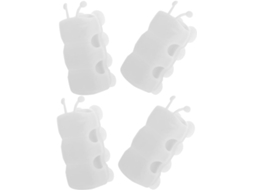 Alasum Conjunto De 4-suportes Chuveiro Com Ventosas Silicone Para Parede Do Banheiro, Remoção Sem Resíduos E Universal