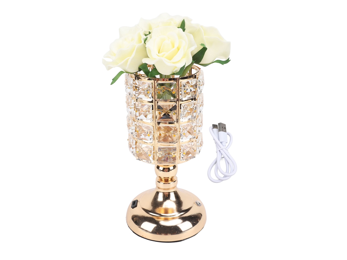2026 lâmpada de Mesa Rosal com 3 Cores de Luz Recarregável Controle Táctil Regulável Intensidade Flor Artificial para Dormitório Sala Escritório