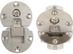Conjunto De 2 Dobradiças Dobráveis Liga Zinco Reforçadas Para Portas