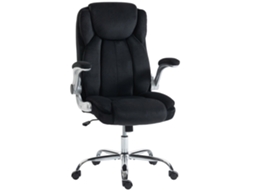 Cadeira de Escritório Ergonômica com Encosto Alto,braços Rebatíveis,assento com Molas,altura Ajustável preta BTFORUS