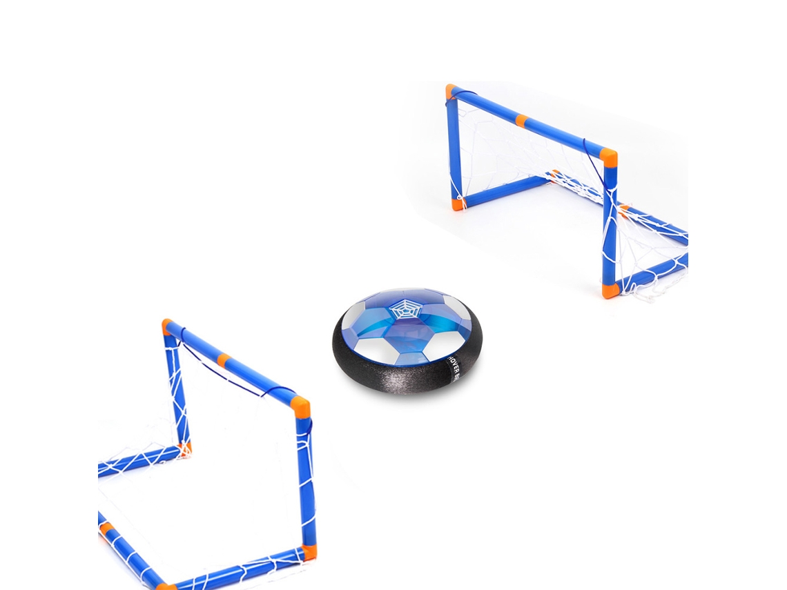 Bola de Futebol Hover Elétrica com Luzes Led, Suspensão Ar, com 2 Gols Brinquedos Esportivos para Crianças