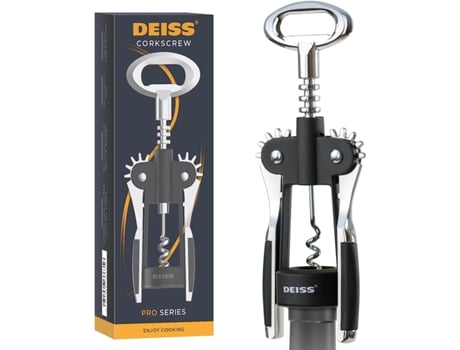 Saca-Rolhas DEISS Pro Abridor de Garrafas de Vinho com Abridor de Garrafas de Cerveja Integrado