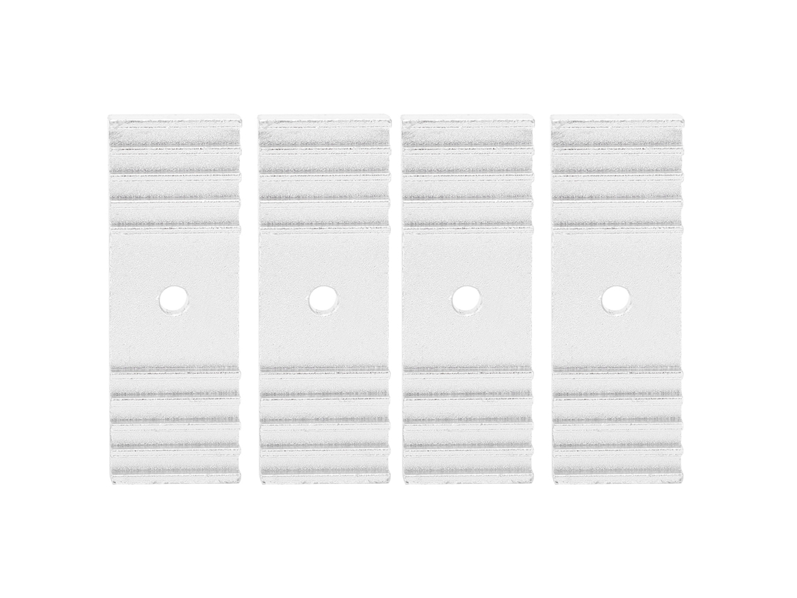 Peças Clampa Fixação Correia De Tempo Dentes Alumínio Oxidado Para Impressora 3d Reprap 25x70mm