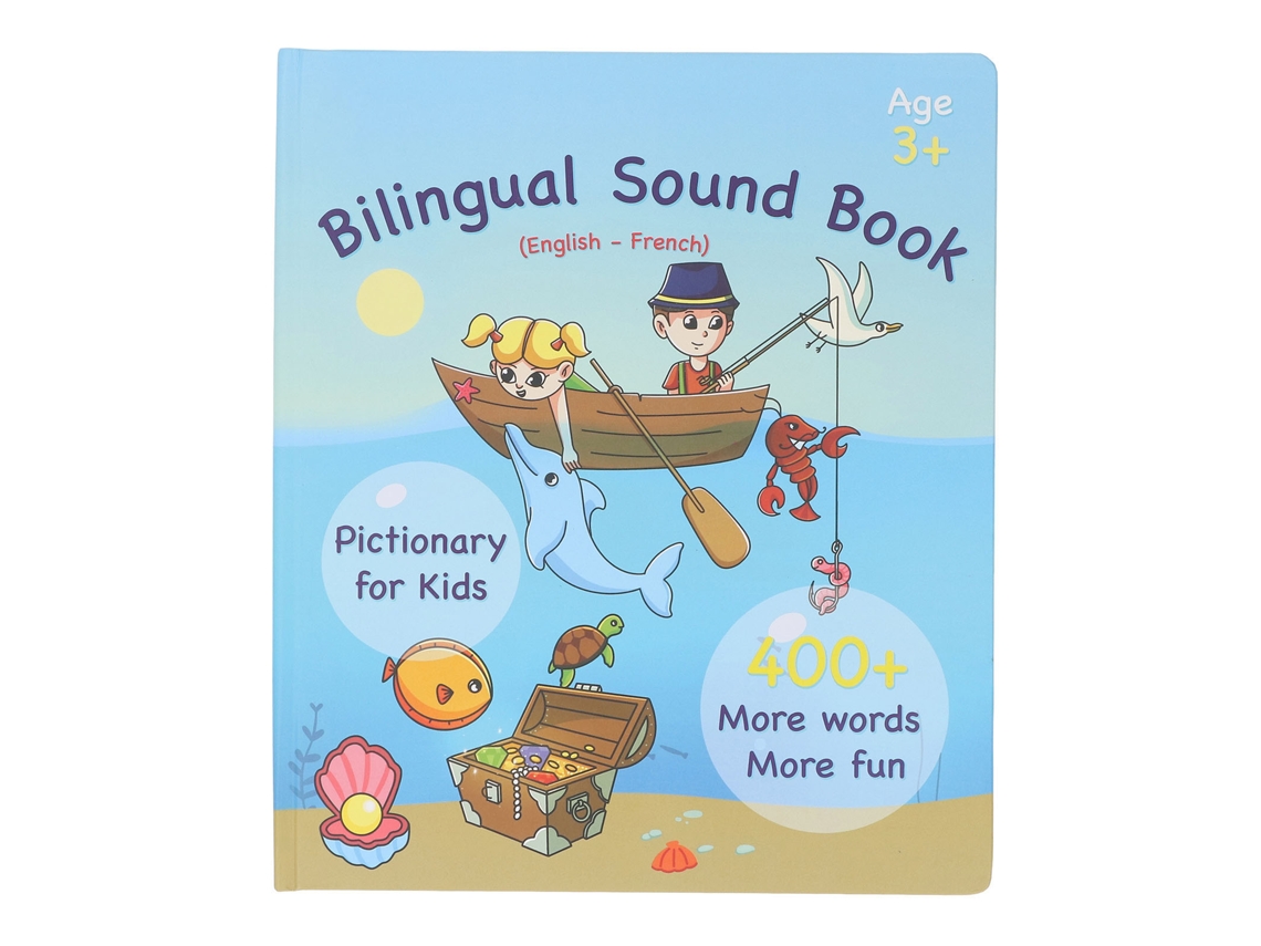Livro Interativo Bilíngue Francês-inglês Com Som Para Crianças, Brinquedo Educativo Inteligente Para Casa
