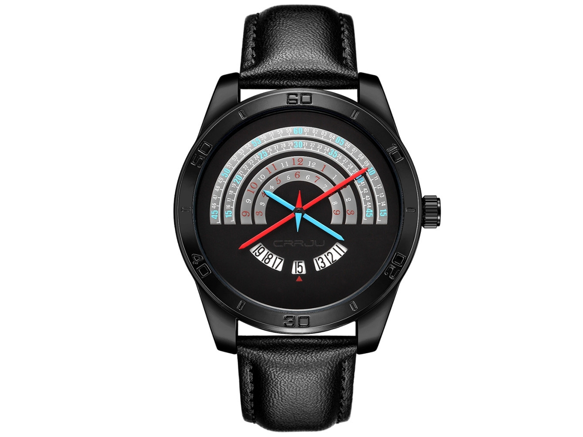 Relógio De Pulso De Quartzo Simples E Fashion Para Homens (preto)