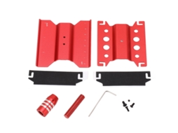 Mali suporte de Reparo para Carro Rc 360 Rotação Liga de Alumínio para Escala 1/18 1/24 Scx24 Vermelho