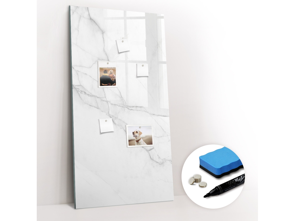Quadro Magnético De Parede Mármore Decorativo Para O Quarto Das Crianças Espelharte (60x120 Cm)